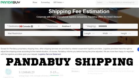 Website: www. . Pandabuy shipping to usa